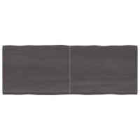 Produktbild för Bordsskiva mörkbrun 160x60x(2-4) cm massivt trä levande kant