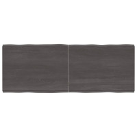 Produktbild för Bordsskiva mörkbrun 160x60x(2-6) cm massivt trä levande kant