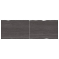 Produktbild för Bordsskiva mörkbrun 180x60x(2-4) cm massivt trä levande kant