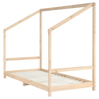 Produktbild för Sängram för barnsäng 90x200 cm massiv furu