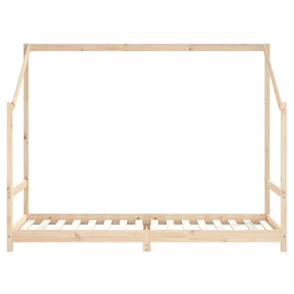 Produktbild för Sängram för barnsäng 90x200 cm massiv furu