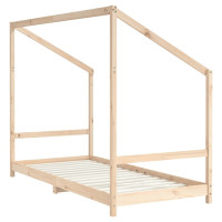 Produktbild för Sängram för barnsäng 90x200 cm massiv furu