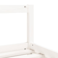 Produktbild för Sängram för barnsäng m. lådor vit 80x200 cm massiv furu