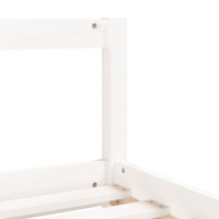 Miniatyr av produktbild för Sängram med lådor för barnsäng vit 80x160 cm massiv furu