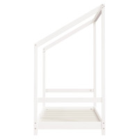 Produktbild för Sängram för barnsäng vit 80x160 cm massiv furu