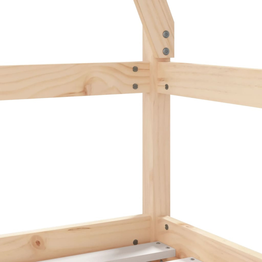 Produktbild för Sängram för barnsäng m. lådor 70x140 cm massiv furu