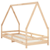 Produktbild för Sängram för barnsäng 90x200 cm massiv furu