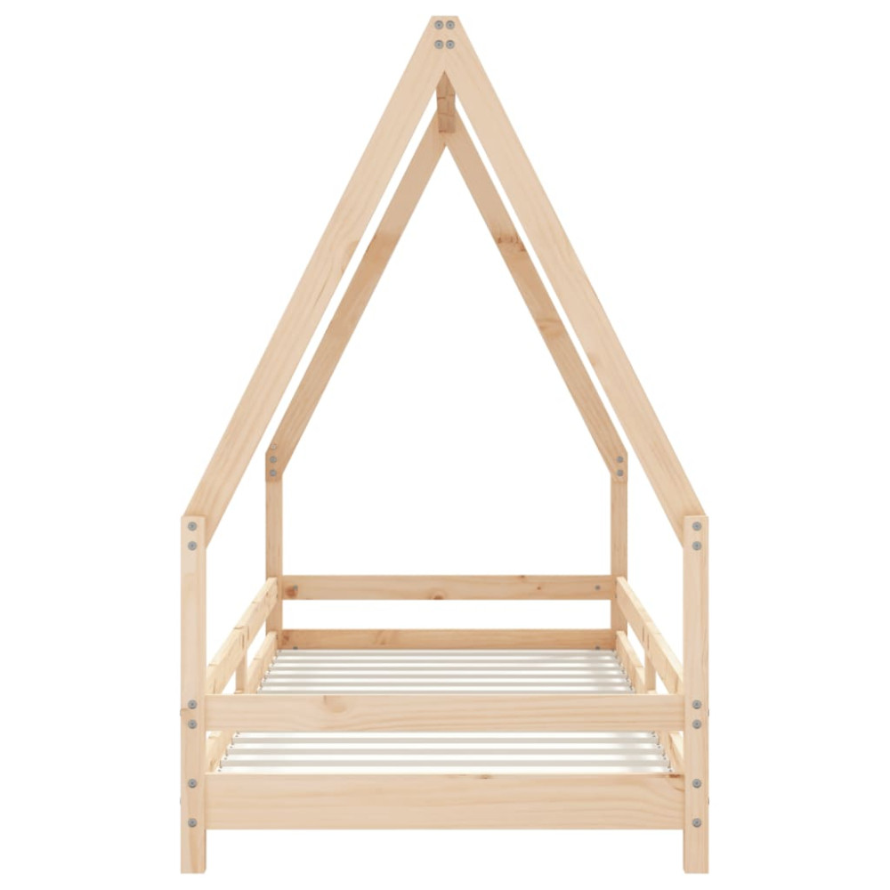 Produktbild för Sängram för barnsäng 90x200 cm massiv furu