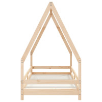 Produktbild för Sängram för barnsäng 90x200 cm massiv furu