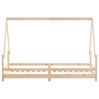 Produktbild för Sängram för barnsäng 90x200 cm massiv furu