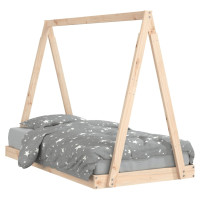 Produktbild för Sängram för barnsäng 80x160 cm massiv furu
