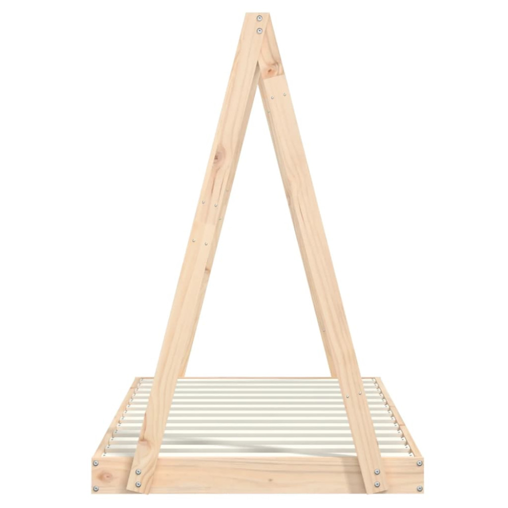 Produktbild för Sängram för barnsäng 80x160 cm massiv furu