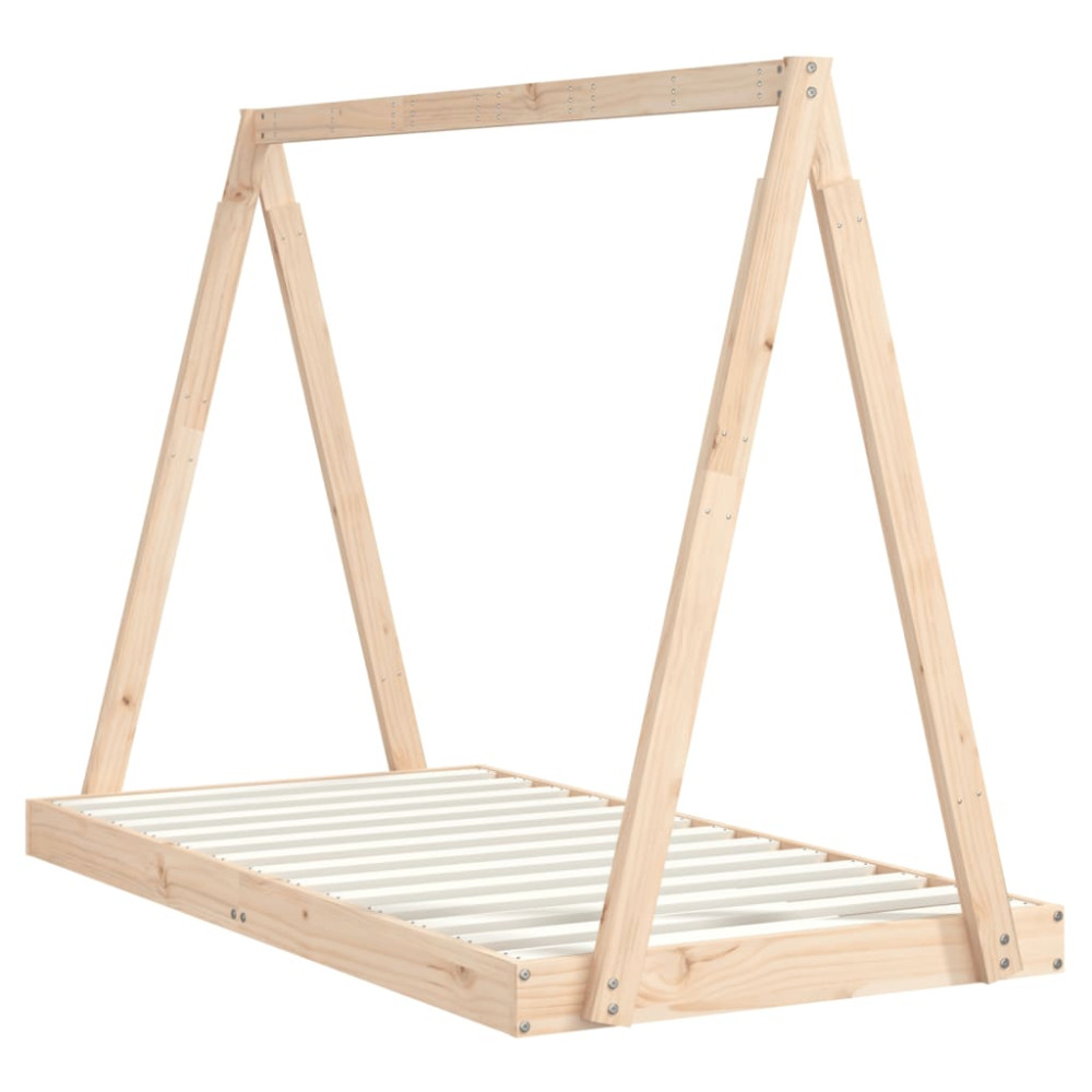 Produktbild för Sängram för barnsäng 80x160 cm massiv furu