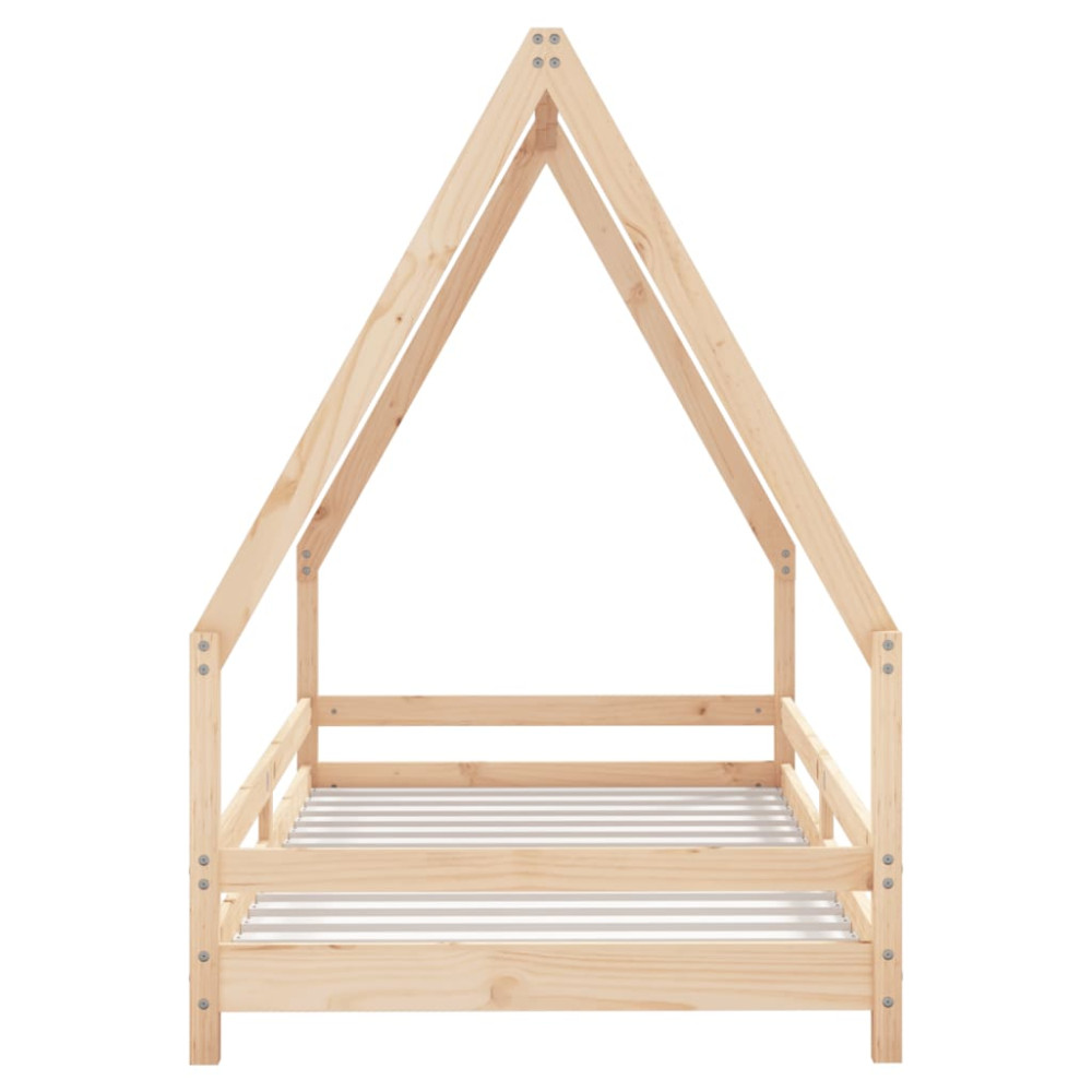 Produktbild för Sängram för barn 90x190 cm massiv furu