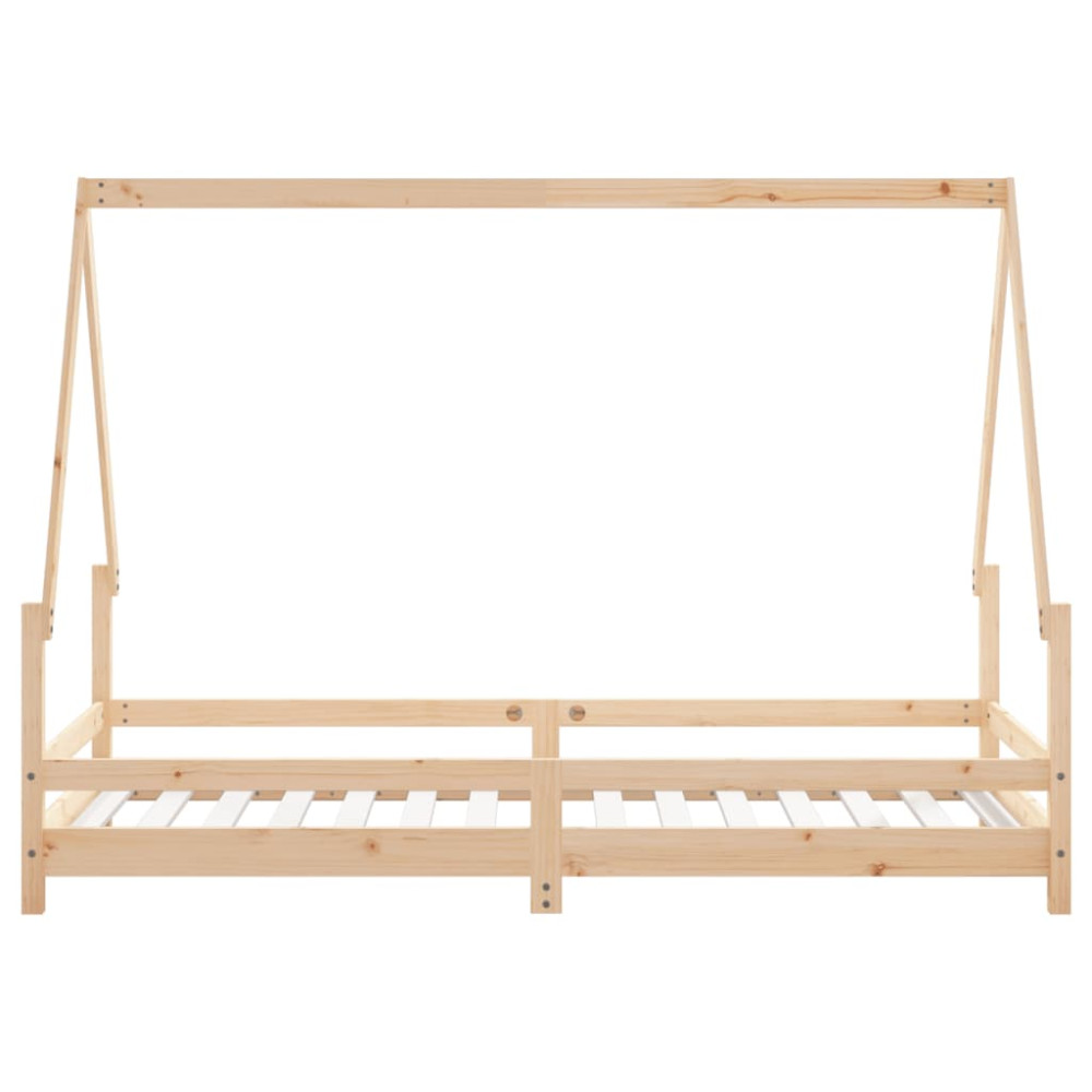 Produktbild för Sängram för barn 90x190 cm massiv furu