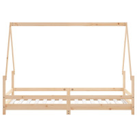 Produktbild för Sängram för barn 90x190 cm massiv furu