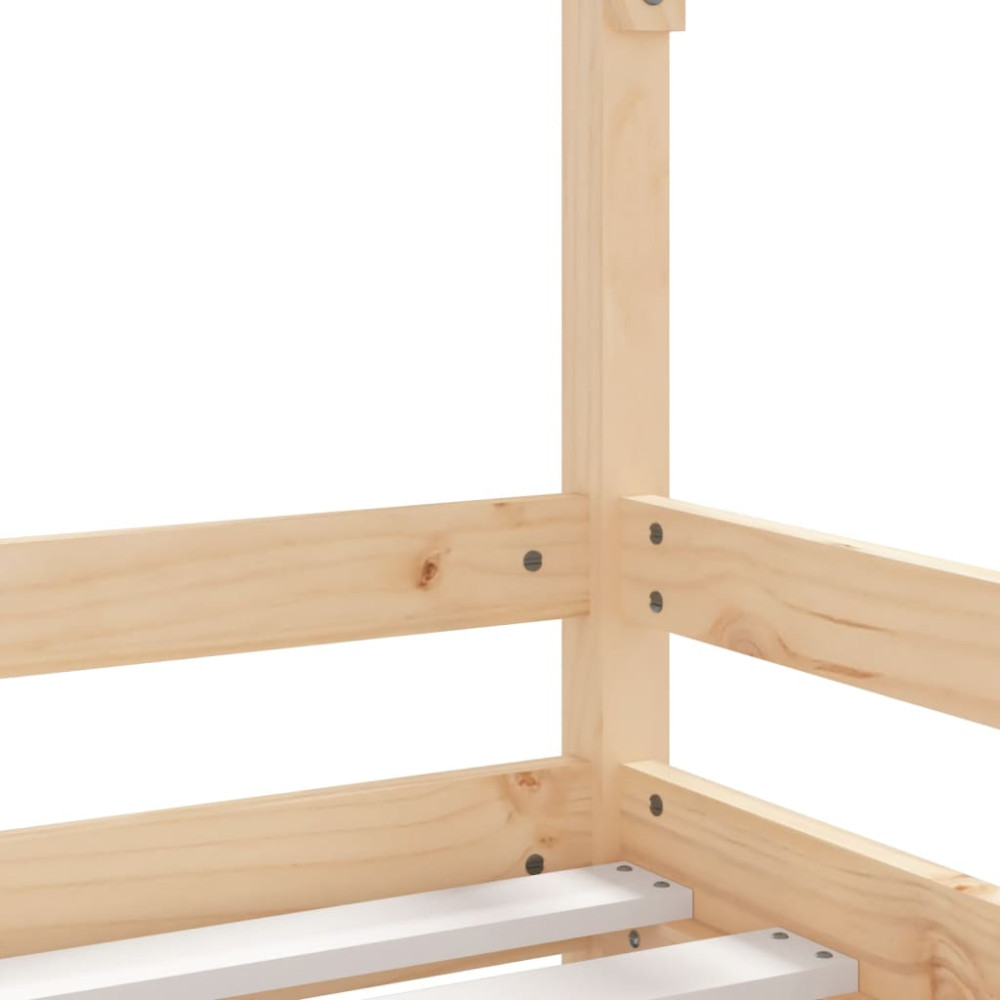 Produktbild för Sängram för barn 90x190 cm massiv furu