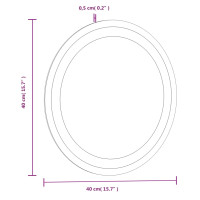 Produktbild för Badrumsspegel LED 40 cm rund