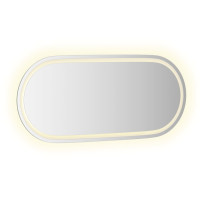 Miniatyr av produktbild för Badrumsspegel LED 100x45 cm oval