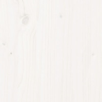 Produktbild för Trädgårdsbänk vit 80x38x45 cm massiv furu