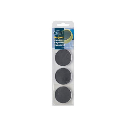 [Sweden Customer Branded Products] Magnetknappar ACTUAL 40 mm svart 4/fp