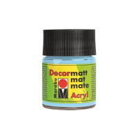 Produktbild för Marabu Decormatt Acryl, 50 ml, Blå, Mat, Flaske, Vandafvisen...