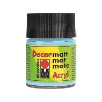Produktbild för Marabu Decormatt Acryl, 50 ml, Blå, Mat, Flaske, Vandafvisen...