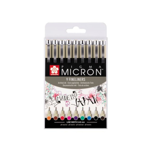 Sakura Sakura POXSDK059 filtpenna Fin Multifärg 9 styck