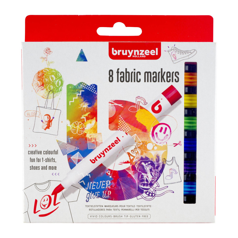 Produktbild för Bruynzeel 60227008 märkpennor 8 styck Penspets Multifärg