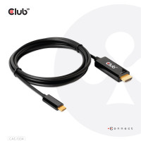 Miniatyr av produktbild för CLUB3D CAC-1334 videokabeladapter 1,8 m HDMI Typ A (standard) USB Type-C