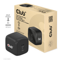 Produktbild för CLUB3D CAC-1909EU mobilladdare Mobiltelefon, Bärbar dator, Smartphone Svart AC inomhus