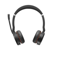 Miniatyr av produktbild för Jabra Evolve 75 Headset Kabel & Trådlös Huvudband Samtal/musik Bluetooth Laddningsställ Svart