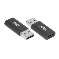 Miniatyr av produktbild för CLUB3D CAC-1525 kabelomvandlare (hane/hona) USB A USB TYPE C Svart