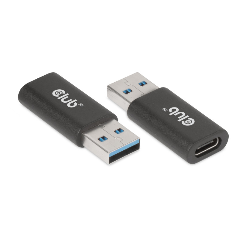 Produktbild för CLUB3D CAC-1525 kabelomvandlare (hane/hona) USB A USB TYPE C Svart