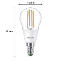 Miniatyr av produktbild för LED E14 P45 Klot 2,3W (40W) Klar 485lm 2700K Energiklass A
