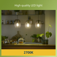 Miniatyr av produktbild för LED E14 B35 Kron 2,3W (40W) Klar 485lm 2700K Energiklass A