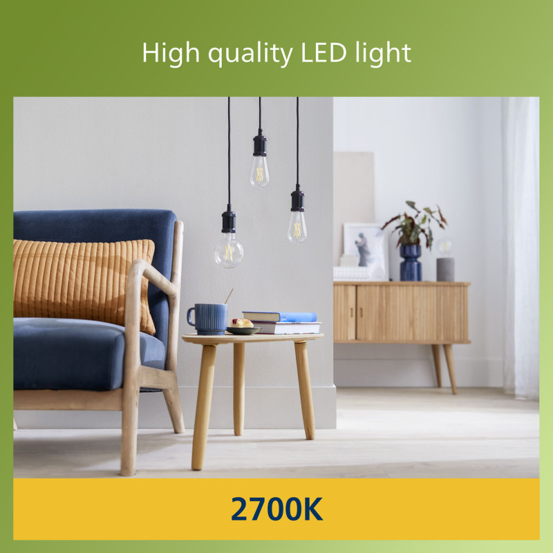 Produktbild för LED E27 G95 Glob 4W (60W) Klar 840lm 2700K Energiklass A