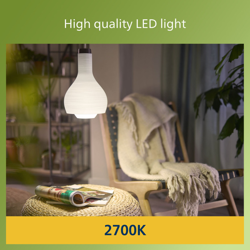 Produktbild för LED E27 Normal 2,3W (40W) Frostad 485lm 2700K Energiklass A