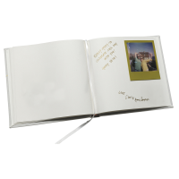 Produktbild för Focus Base Line Canvas Album 20x20 Guestbook White