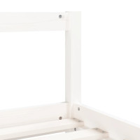 Produktbild för Sängram för barnsäng vit 80x200 cm massiv furu