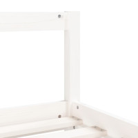 Miniatyr av produktbild för Sängram för barn vit 90x190 cm massiv furu