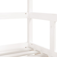 Produktbild för Sängram för barnsäng vit 70x140 cm massiv furu