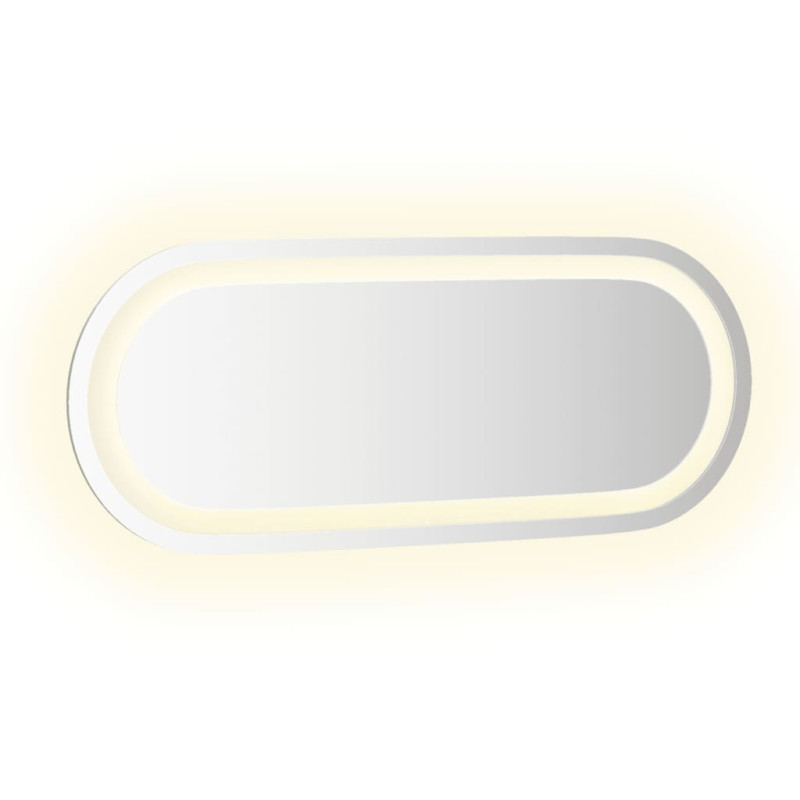 Produktbild för Badrumsspegel LED 50x20 cm oval