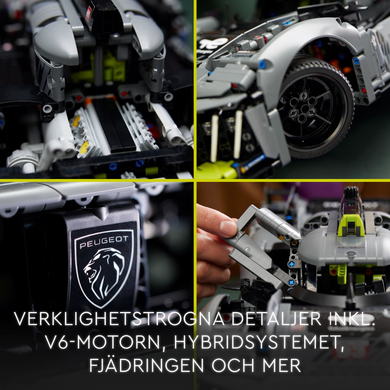 Produktbild för LEGO Technic PEUGEOT 9X8 24H Le Mans Hybrid Hypercar