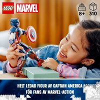 Miniatyr av produktbild för LEGO Marvel Super Heroes Marvel Captain America byggfigur