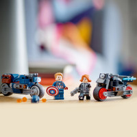 Miniatyr av produktbild för LEGO Marvel Super Heroes Marvel Black Widows & Captain Americas motorcyklar