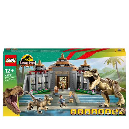 LEGO LEGO Jurassic World Jurassic Park Besökscenter: T. rex & raptorattack