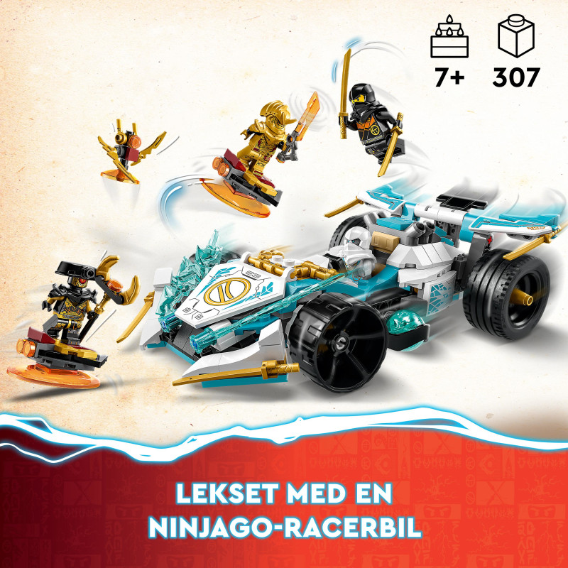 Produktbild för LEGO NINJAGO Zanes spinjitzuracerbil med drakkraft