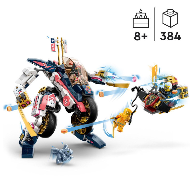 Produktbild för LEGO NINJAGO Soras omvandlingsbara robotmotorcykel