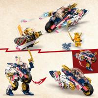 Miniatyr av produktbild för LEGO NINJAGO Soras omvandlingsbara robotmotorcykel